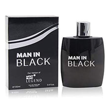 Load image into Gallery viewer, WHITE BLACK PERFUME FOR THE MAN IN BLACK, Eau de Toilette Spray for Men, Perfect Gift, Modernity, Daytime and Casual Use, for all Skin Types, a Classic Bottle, 3.4 Fl Oz
