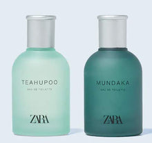 Load image into Gallery viewer, ZARA TEAHUPPO + MUNDAKA EDT 80 ML 2.7 FL. OZ MEN&#39;S 2 PACK PERFUME SET - Gift Set
