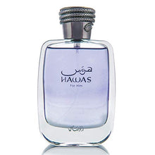 Load image into Gallery viewer, Hawas for Men EDP - Eau De Parfum 100ML (3.4 oz) | Long-Lasting Pour Homme Spray | Aquatic scent designed to embody masculine strength and vigor | Signature Bottle | by RASASI
