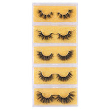Load image into Gallery viewer, Perfume Lily Mink Lashes 3D Real Mink Eyelashes, Natural Look Eyelashes Hand-made Fluffy Volume Lashes (5 Pairs)
