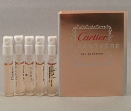 5 Cartier La Panthere EDP Spray Sample Vial 1.5 Ml/.05 Oz for Women