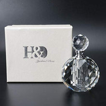 Load image into Gallery viewer, H&amp;D Crystal Art Deco Vintage Style Perfume Bottles Empty Glass Refillable 10ml
