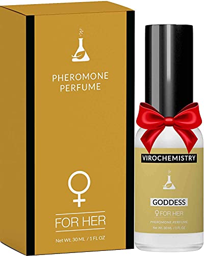 Pheromones to Attract Men for Women (Goddess) - Elegant, Ultra Strength Organic Fragrance Body Perfume (1 Fl. Oz)(Human Grade Pheromones to Attract Men)