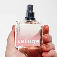 Load image into Gallery viewer, CHARLOTTE RUSSE Refuge Perfume Spray - Fresh Fruity Floral Fragrance for Daytime Wear, Evening Wear and Special Occasions - Raspberry, Peach, Apple, Sandalwood - 1.7 oz / 50 ml
