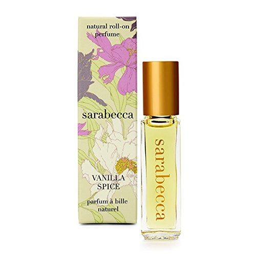 SARABECCA Vanilla Spice Natural Perfume Roll-On 0.25 fl. oz.- Vegan, Phthalate-Free, 80% Organic Ingredients