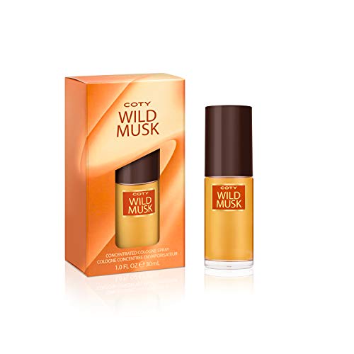 Coty Wild Musk Cologne Concentrate Spray 1 Fluid Ounce Women's' Fragrance in a Floral Scent, Great Gift for Cologne or Perfume Lovers