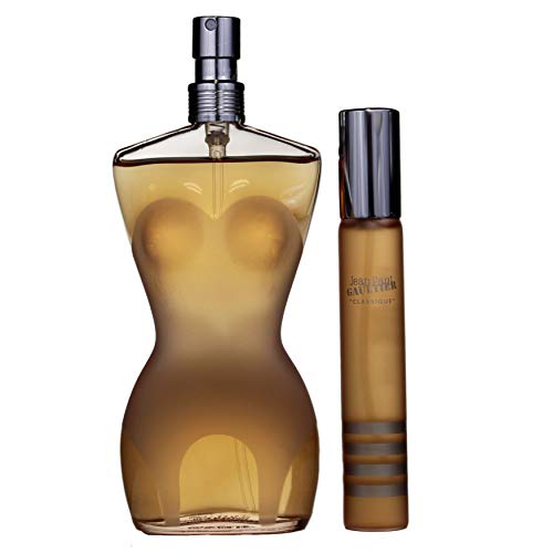 Jean Paul Gaultier Classique 2 Pc. Gift Set for Women | Edt 0.68 Oz + Edt 3.4 Oz for Women By 0.68 Fl Oz