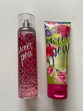 Load image into Gallery viewer, Bath &amp; Body Works Signature Collection SWEET PEA Gift Set Triple Moisture Body Cream &amp; Fragrance Mist
