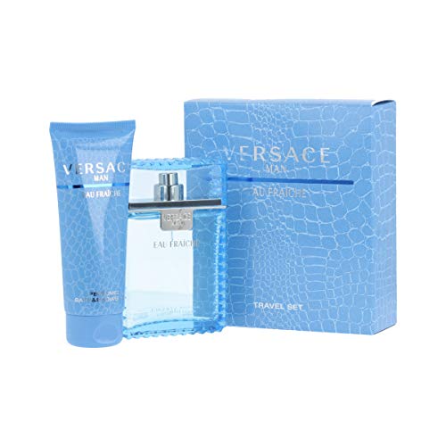 Versace Man by Versace Gift Set -- 3.3 oz Eau De Toilette Spray (Eau Frachie) + 3.3 oz Shower Gel (Men)