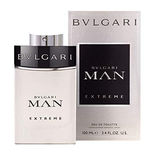 Bvlgari Man Extreme Eau De Toilette Spray for Men, 3.4 Fluid Ounce