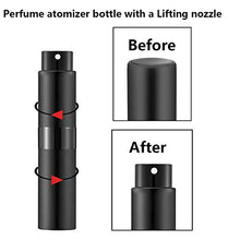 Load image into Gallery viewer, Lil Ray 8ml Portable Mini Perfume Atomizer(7 PCS) Refilable Empty Small Spray Bottle with Lifting?áNozzle for Travel, Pocket Cologne Sprayer (7 Colors)
