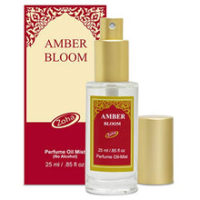 Load image into Gallery viewer, Amber Bloom Perfume Oil Mist (Alcohol Free) - Natural Essential Oils and Hypoallergenic Perfumes for Women and Men by Zoha Fragrances, 25 ml / 0.85 fl Oz
