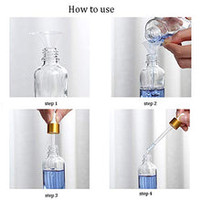 Load image into Gallery viewer, Clear Glass Dropper Bottle,12 Packs Essential Oil Dropper Bottle Sample Vials With Glass Eye Dropper For Essential Oils, Perfume Cosmetic Liquid Free Funnel&amp;Pipettes (50ml/1.7oz)
