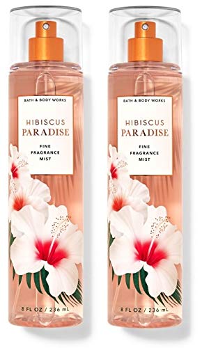 Bath and Body Works HIBISCUS PARADISE Value Pack - Lot of 2 Fine Fragrance Mists - Full Size