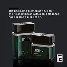 Load image into Gallery viewer, Chopin Op.25 Perfume For Men Eau De Parfum Original Mens Cologne With Rich Black Pepper Lemon Cedar Woodsy Scents Natural Fragrance Jasmine Moss Dry Woods Musk Elemi Cypriol Edt Men Spray - 3.4 Oz
