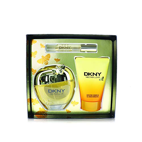 DKNY Nectar Love 3PC Set for women (3.4oz EDP + Rollerball + Shower Gel)
