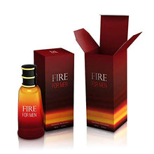 Load image into Gallery viewer, Fire For Men - Eau De Toilette Spray Perfume, Fragrance For Men- Daywear, Casual Daily Cologne Set with Deluxe Suede Pouch- 3.4 Oz Bottle- Ideal EDT Beauty Gift for Birthday, Anniversary
