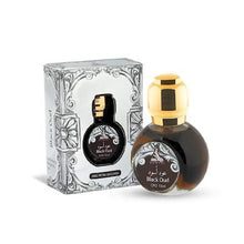 Load image into Gallery viewer, Pack of 2 Hamidi Gift Set 15 ml Concentrated Perfume Oil (Attar) +40 Gm Bakhoor (Home Fragrance) + 8 Gm Scented Perfume Cream. (Al Azhar + Black Oud)
