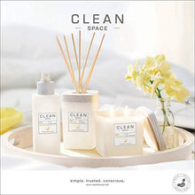 Load image into Gallery viewer, CLEAN SPACE Liquid Reed Diffuser | Natural Rattan Reeds in Reusable Glass Vase | 100% Vegan Oil | Aroma Lasts Up to 90 days | 6.0 oz/177 mL
