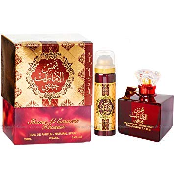Shams Al Emarat Khususi 100ml with Deo Inside Fragrance Spray Ard Al ZAAFARAN