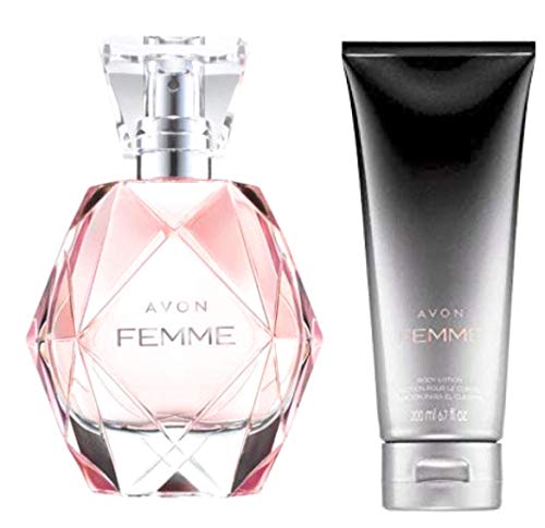 Avon Femme Eau De Parfum Spray and Body Lotion set brand new sold by The Glam Shop