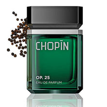 Load image into Gallery viewer, Chopin Op.25 Perfume For Men Eau De Parfum Original Mens Cologne With Rich Black Pepper Lemon Cedar Woodsy Scents Natural Fragrance Jasmine Moss Dry Woods Musk Elemi Cypriol Edt Men Spray - 3.4 Oz
