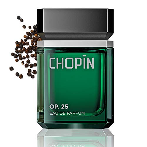 Chopin Op.25 Perfume For Men Eau De Parfum Original Mens Cologne With Rich Black Pepper Lemon Cedar Woodsy Scents Natural Fragrance Jasmine Moss Dry Woods Musk Elemi Cypriol Edt Men Spray - 3.4 Oz