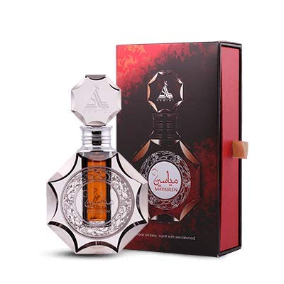 Hamidi Mayaseen Pure Concentrated Perfume oil 12 ml /.40 oz Attar For Men & Women Ittar Woody & Spicy Notes