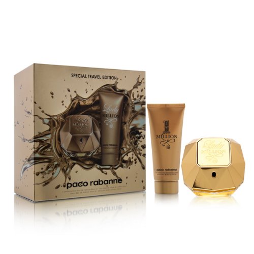 Paco Rabanne Lady Million Women Gift Set (Eau De Parfum Spray, Sensual Body Lotion)