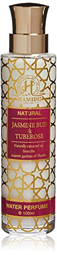 Hamidi Natural Jasmine Bud & Tuberose Water Perfume Spray 100 ml/ 3.4 oz Alcohol Free Fragrance Natural Extracted Oil (Jasmine & Tuberose)