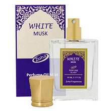Load image into Gallery viewer, White Musk Perfume Oil Mist (Alcohol Free) - Natural Essential Oils and Hypoallergenic Perfumes for Women and Men by Zoha Fragrances, 50 ml / 1.7 fl Oz
