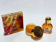 Load image into Gallery viewer, Pack of 2 Hamidi Gift Set 15 ml Concentrated Perfume Oil (Attar) +40 Gm Bakhoor (Home Fragrance) + 8 Gm Scented Perfume Cream. (Al Azhar + Black Oud)
