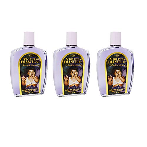 Violetas Francesas Violet Splash Cologne. Natural Perfume. Perfect for your Baby. Fresh Scent. New in Box. 5 Oz. Pack of 3