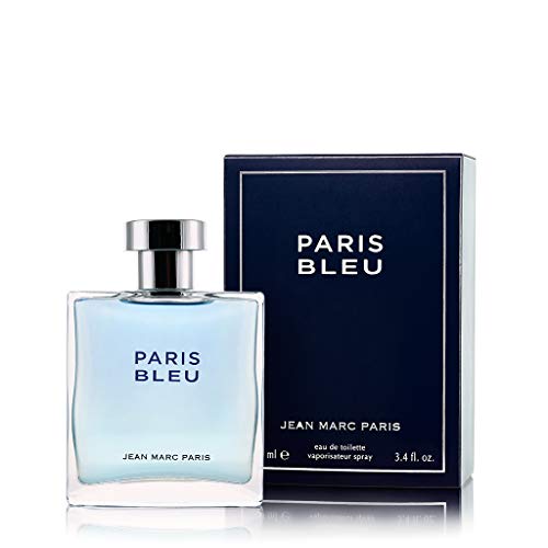 Jean Marc Paris Paris Bleu Homme Eau de Toilette Spray, 3.4 fl. oz, blue