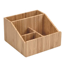 Load image into Gallery viewer, Bamboo Makeup Organizer Cosmetics Caddy Holder for Lipsticks, Nail Polish, Palettes, Concealer, Brushes, Perfumes, Lotions, and other Toiletries
