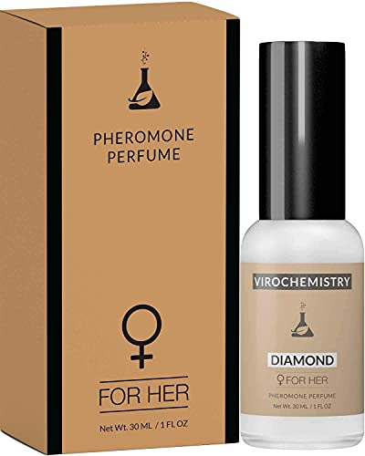 Pheromones to Attract Men for Women (Diamond) - Elegant, Ultra Strength Organic Fragrance Body Perfume (1 Fl. Oz)(Human Grade Pheromones to Attract Men)