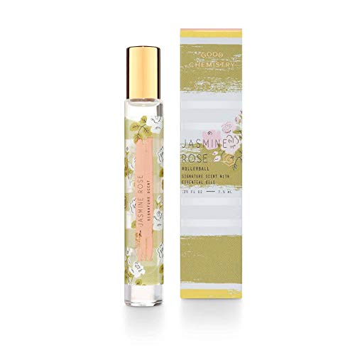 Good Chemistry Jasmine Rose Rollerball Signature Scent with Essential Oils .25 Oz