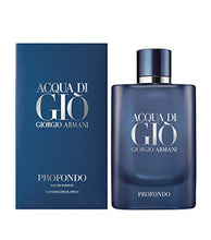 Load image into Gallery viewer, GIORGIO ARMANI Acqua Di Gio Profondo for Men Eau de Parfum Spray, Multi-color, 4.2 Fl Oz
