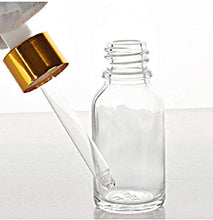 Load image into Gallery viewer, Clear Glass Dropper Bottle,12 Packs Essential Oil Dropper Bottle Sample Vials With Glass Eye Dropper For Essential Oils, Perfume Cosmetic Liquid Free Funnel&amp;Pipettes (50ml/1.7oz)
