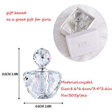 Load image into Gallery viewer, H&amp;D HYALINE &amp; DORA 8ML Vintage Crystal Perfume Bottles,Clear Carved Crystal Empty Bottle,Gift for Lady
