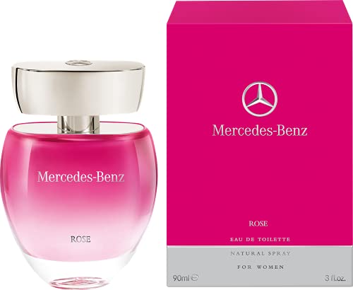 Mercedes-Benz - Rose - Eau De Toilette - Natural Spray for Women - Floral, Fruity Scent, 3 oz