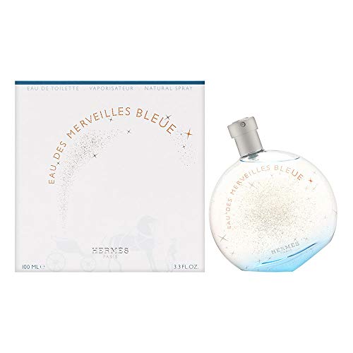 Hermes Eau Des Merveilles Bleue Eau De Toilette Spray 3.3 Fl Oz