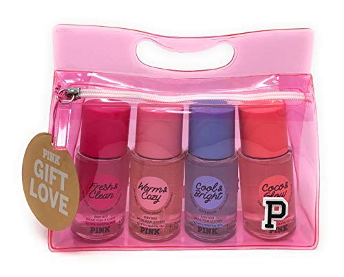 Victoria's Secret PINK Mini Body Mist Gift Set - Fresh and Clean, Warm and Cozy, Cool and Bright, Coco and Glow
