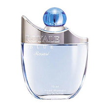 Load image into Gallery viewer, Royale Blue for Men EDP - Eau De Parfum 75 ML (2.5 oz) | Attractive Pour Homme Spray | Mellow Blend of Cucumber, Melon with Strong Masculine Woody Notes | Signature Dubai Perfumery | by RASASI?Ǫ
