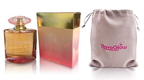NovoGlow Paris Women- Eau De Parfum Spray Perfume, Fragrance For Women-  Daywear, Casual Daily Cologne Set with Deluxe Suede Pouch- 3.4 Oz Bottle