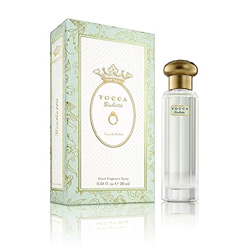 Tocca Travel Fragrance Spray, Giulietta: Fresh Floral, Pink Tulips, Green Apple, Vanilla Orchid, 0.68 oz. | 20 ml