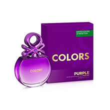 Load image into Gallery viewer, United Colors of Benetton Purple Eau de Toilette Spray for Women, 2.7 Ounce
