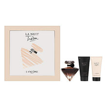 Load image into Gallery viewer, Tresor La Nuit by Lancome for Women 3 Piece Set Include: 1.7 oz L&#39;eau de Parfum Spray + 1.6 oz Precious Perfumed Body Lotion + 1.6 oz Precious Perfumed Shower Gel
