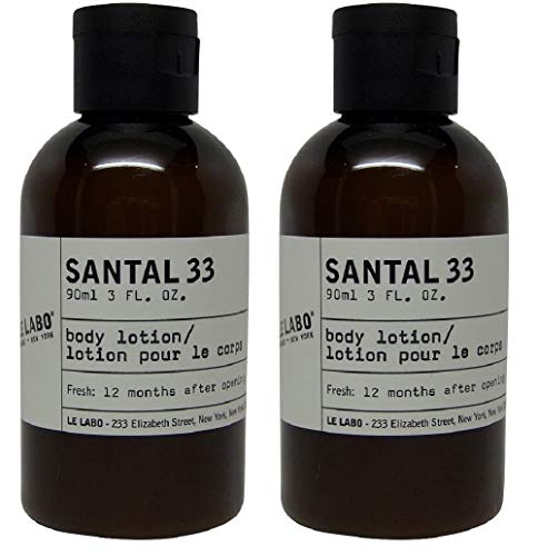 Le Labo Santal 33 Body Lotion - lot of 2 each 3oz bottles-Total of 6oz