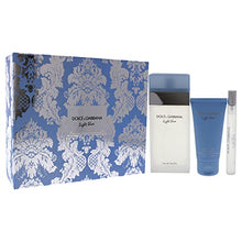 Load image into Gallery viewer, Dolce and Gabbana Light Blue Women 3 Pc Gift Set EDT Spray, 3 Ounce

